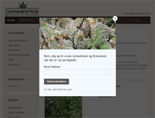 Tablet Screenshot of cannabisfroe.dk